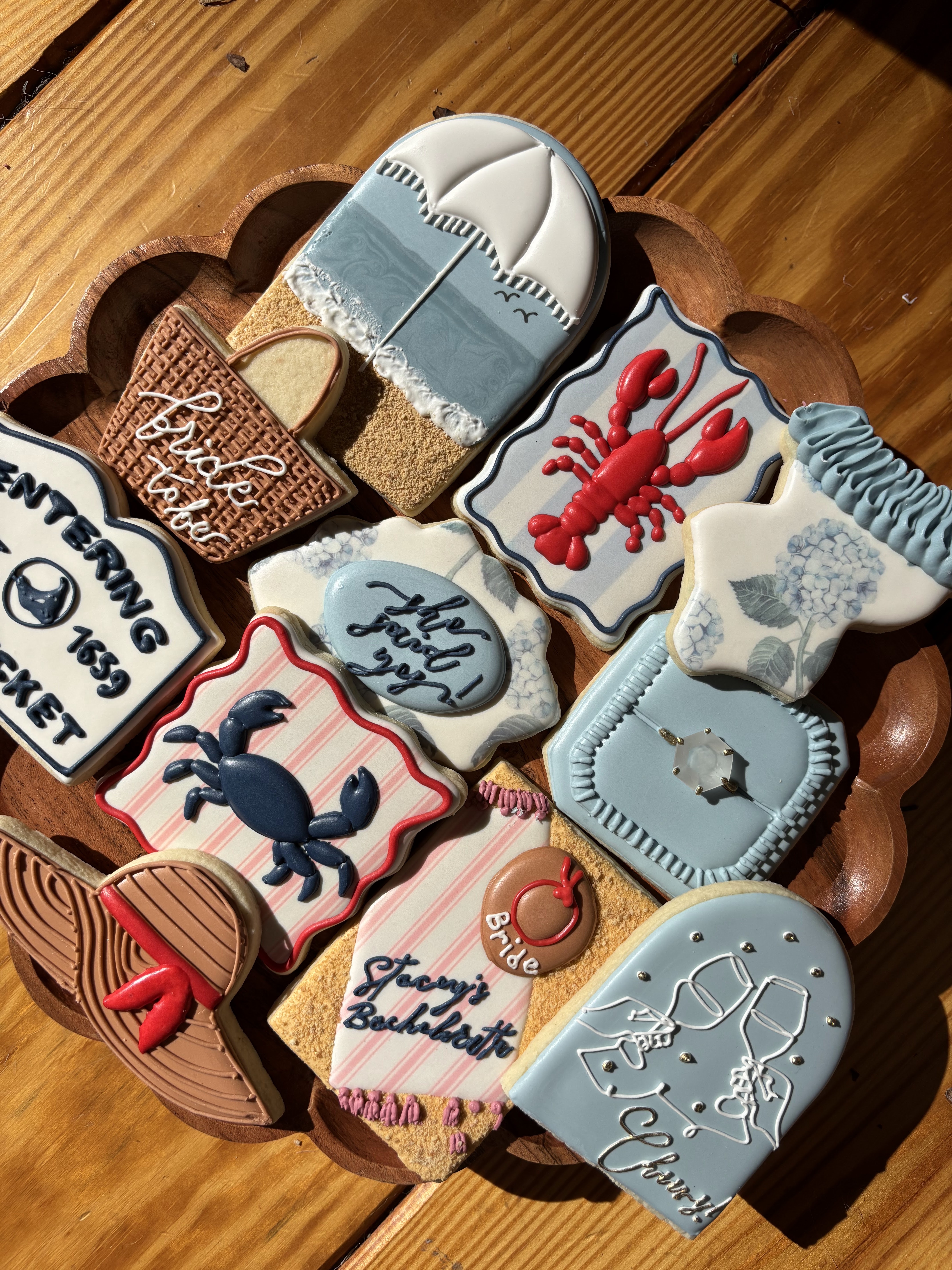 New England lobster seafood coastal nautical collection