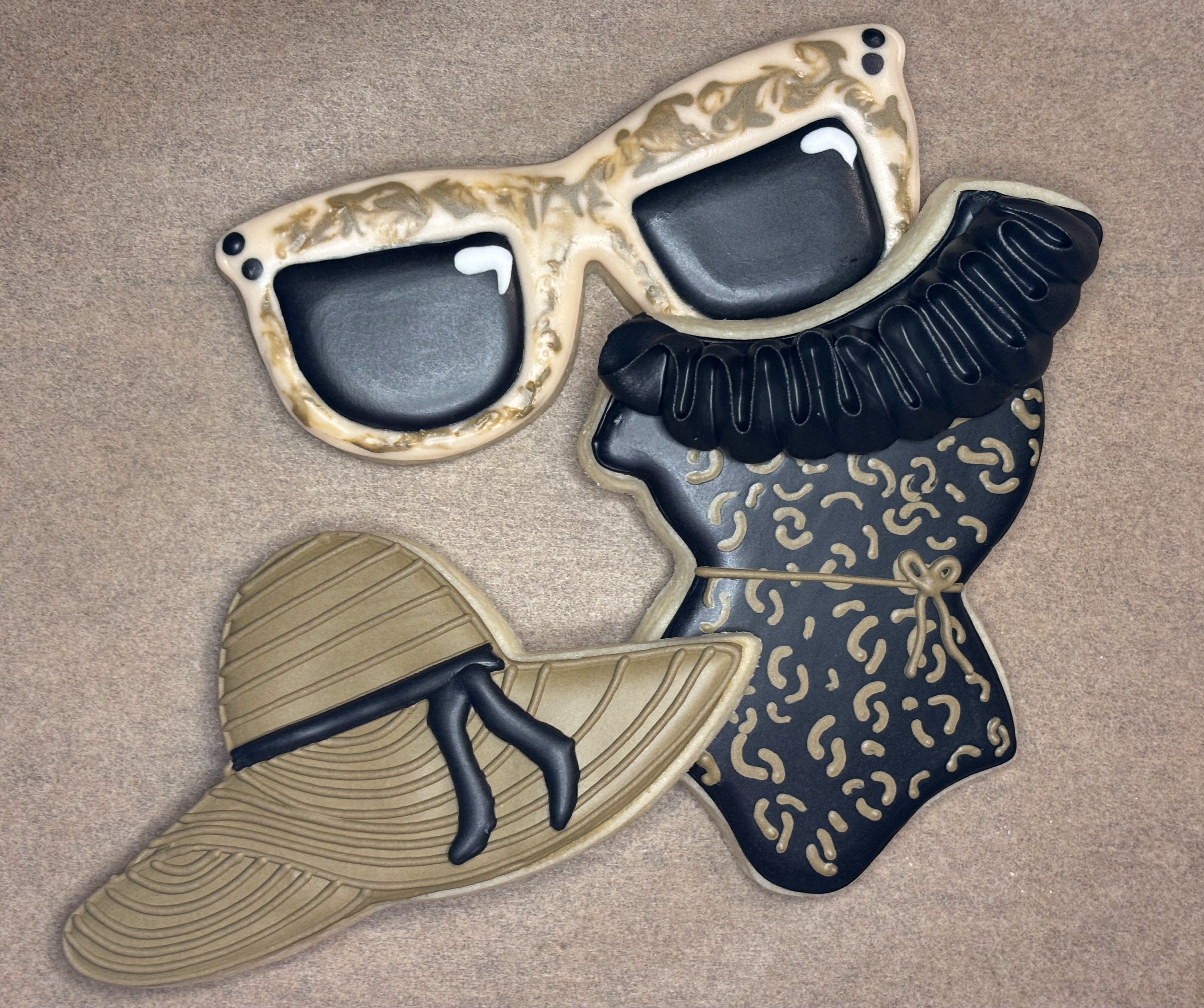 Summer beach sunglasses swimsuit hat vacation